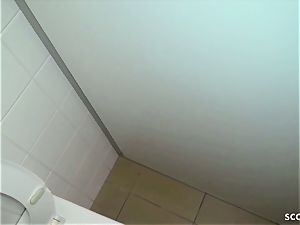 CAUGHT AND SPY GERMAN school teens fuck ON wc AT college