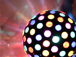 luxurious ample jugged disco ball stunner